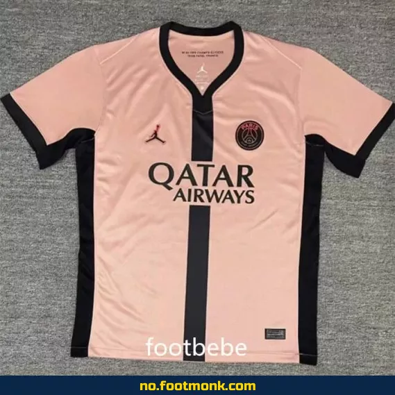 PSG 2024/2025 Tredjedrakt Rose – Fotballdrakt for Voksen/Barn | Offisiell Fotballdrakt med Navn/Trykk | Kjøp Nå