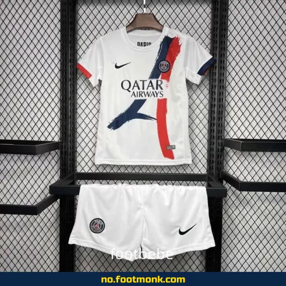 PSG Fotballdrakt Barn 2024-2025 Hvit – Offisiell Klubbdrakt