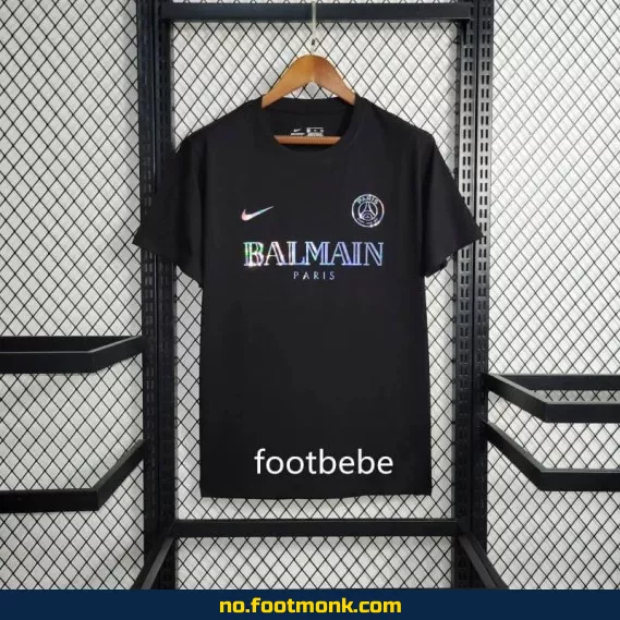PSG X Balmain 2023-2024 svart fotballdrakt – Offisiell drakt for voksne og barn | Fotballtrøye med navn | Kjøp nå