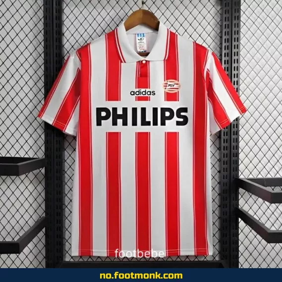 PSV Eindhoven Vintage Fotballdrakt 1994-1995 Hjemme – Autentisk Fotballtrøye for Voksne/Barn – Offisiell Klubbdrakt