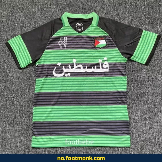 Palestina fotballdrakt 2024/2025 - Grønne striper, autentisk design