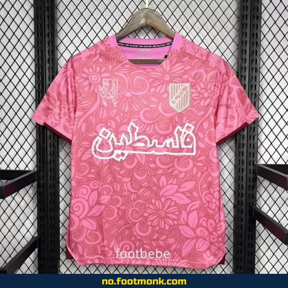 Palestina Fotballdrakt 2024-2025 – Rosa | Offisiell Fotballtrøye med Trykk | Fotballdrakter for Voksne og Barn
