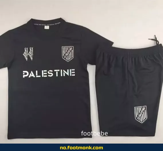 Palestina Fotballdrakt for Barn 2024-2025 – Svart – Offisiell Klubbdrakt – Fotballtrøye med Trykk – Fotballklær for Barn – Kjøp Billige Fotballdrakter Online