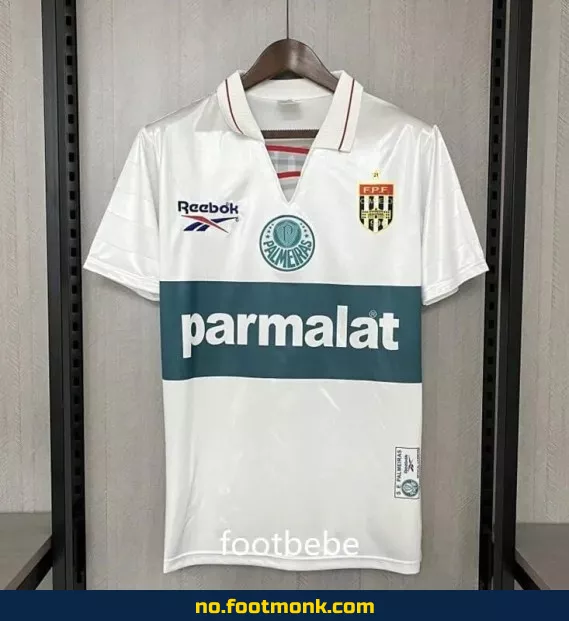 Vintage Palmeiras Fotballdrakt 1996-1997 – Hvit Tredjedrakt | Autentisk Fotballtrøye | Fotballdrakter for Voksne og Barn | Offisiell Klubbdrakt | Kjøp Nå