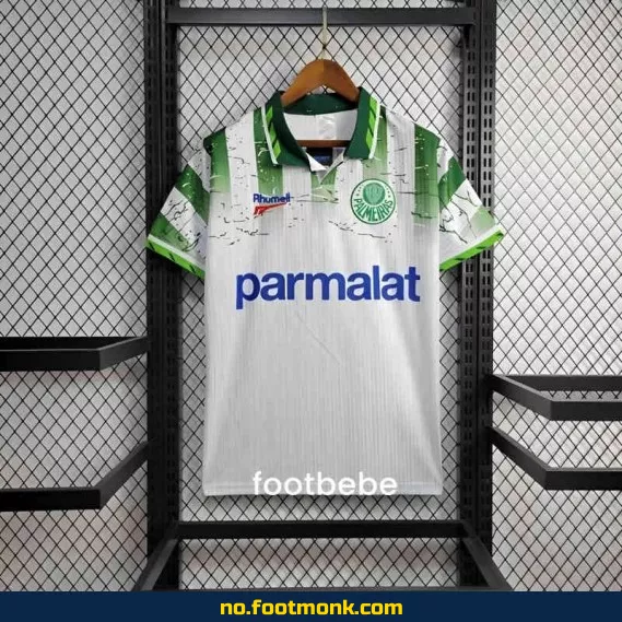 Vintage Palmeiras Fotballdrakt 1996-1997 Hjemmedrakt Hvit – Autentisk Fotballtrøye