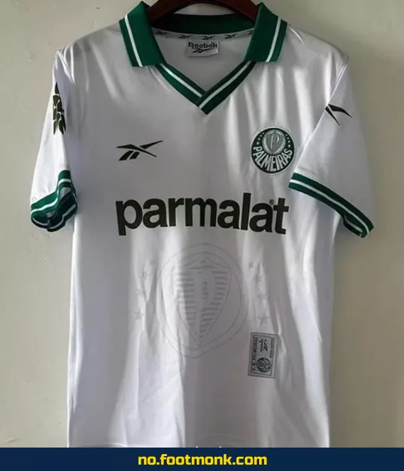 Vintage Palmeiras fotballdrakt 1997 - Hvit bortedrakt - Autentisk fotballtrøye
