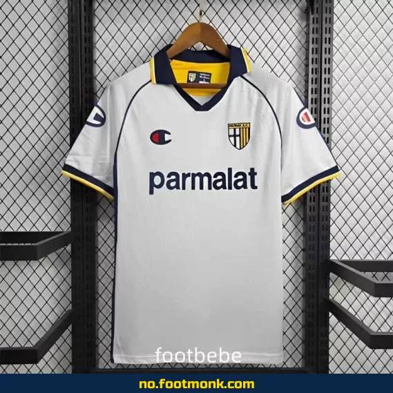 Parma Calcio vintage fotballdrakt 2003-2004 (hjemmedrakt hvit) – Autentisk fotballtrøye for voksne/barn