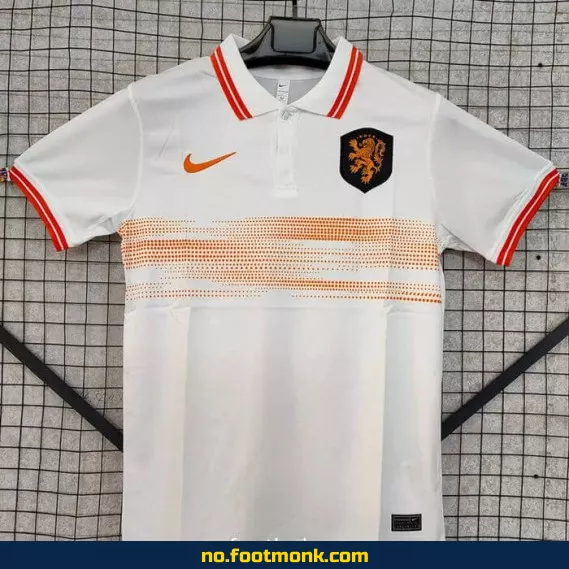 Nederland 2024-2025 Hjemmedrakt Polo Hvit – Offisiell Fotballdrakt