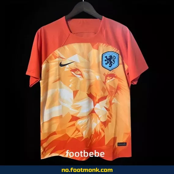 Orange Spesialutgave Nederland Fotballdrakt 2024 – Offisiell Fotballtrøye for Barn og Voksne