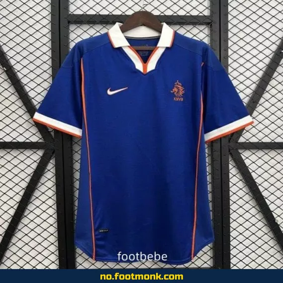 Vintage Nederland 1998 bortedrakt – Offisiell fotballdrakt for voksne og barn, fotballtrøye med trykk