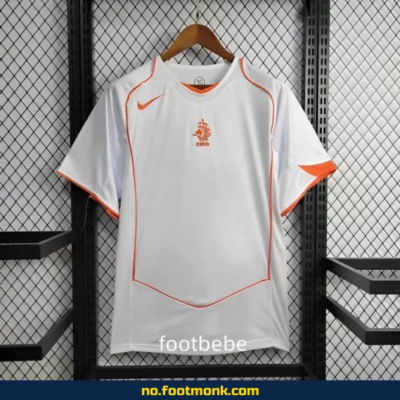 Vintage Nederland 2004 borte fotballdrakt - Hvit - Autentisk fotballdrakt for voksne og barn - Kjøp nå
