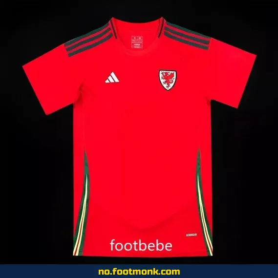 Wales hjemmedrakt 2024 rød – Offisiell fotballdrakt for voksne og barn | Kjøp nå