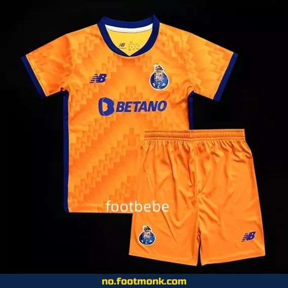 FC Porto barnedrakt 2024/2025 orange bortedrakt – offisiell fotballdrakt for barn
