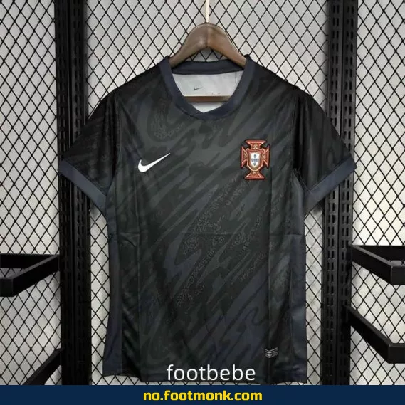 Portugal 2024 keeperdrakt (målvaktstrøye) - svart fotballdrakt | Offisiell drakt | Kjøp nå