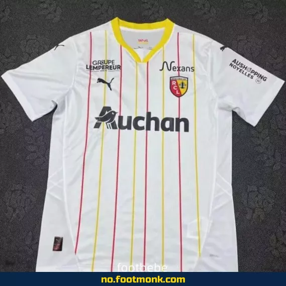RC Lens 2024-2025 Hjemmedrakt Hvit – Offisiell Fotballdrakt for Voksne og Barn – Kjøp Nå