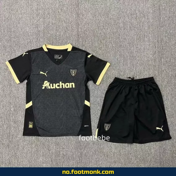 RC Lens barnedrakt 2024-2025 svart spesialutgave – offisiell fotballdrakt for barn