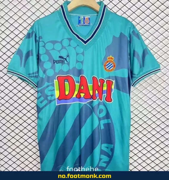 Vintage RCD Espanyol Fotballdrakt 1996-1997 (Tredjedrakt) – Autentisk Fotballtrøye for Voksne og Barn