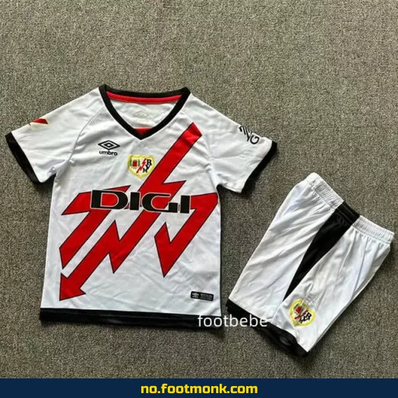 Rayo Vallecano Barn Fotballdrakt 2024-2025 Hvit – Offisiell Klubbdrakt for Barn – Kjøp Nå