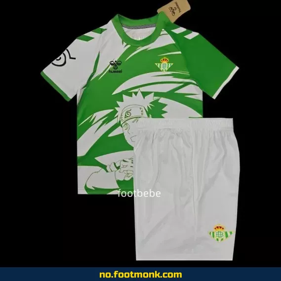 Real Betis Naruto Shippuden fotballdrakt barn 2025-2026 – Offisiell drakt, billig fotballdrakt for barn, kjøp fotballtrøye online