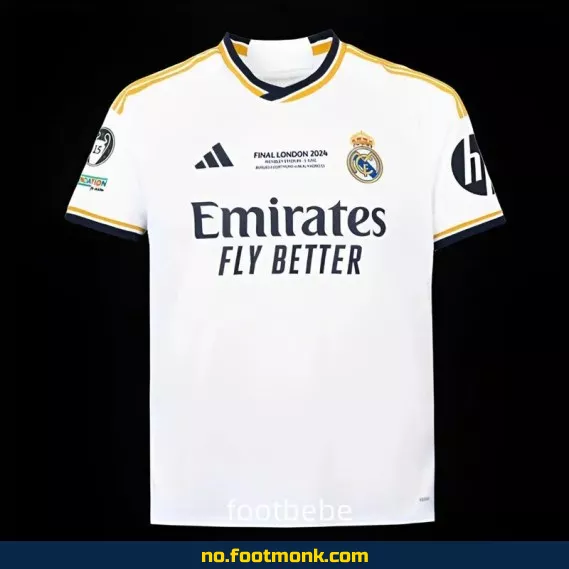 Ekte Real Madrid hjemmedrakt 2023/2024 – 15 Champions League – Fotballdrakt for voksne og barn – Offisiell nettbutikk