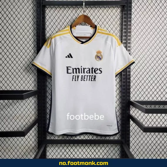 Offisiell Real Madrid hjemmedrakt 2023/2024 – Fotballdrakt for voksne og barn | Kjøp fotballtrøye på nett