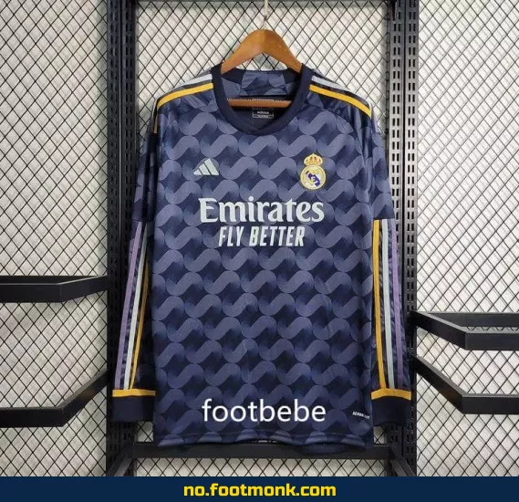 Real Madrid 2023-2024 bortedrakt langermet (ekte fotballdrakt) – Kjøp offisiell fotballdrakt for barn og voksne | Fotballtrøyer på nett