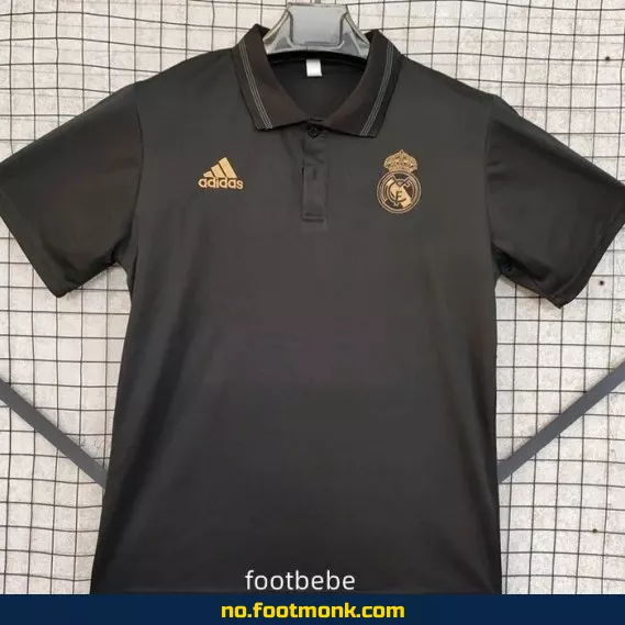 Real Madrid 2024-2025 Fotballdrakt Polo – Svart | Offisiell Fotballtrøye | Fotballdrakter til Salgs | Barn og Voksen