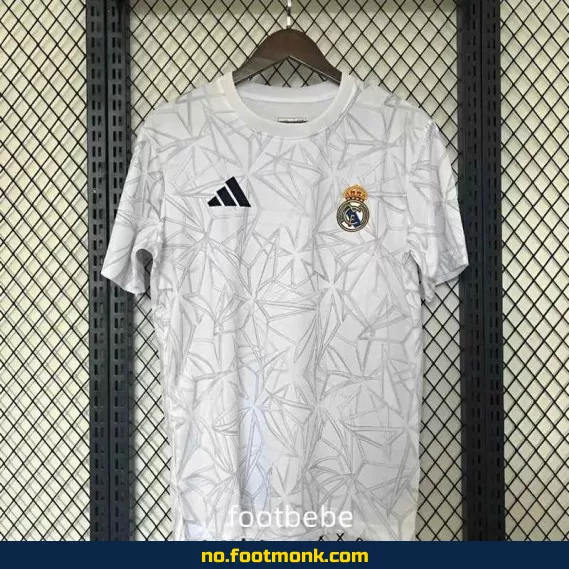Real Madrid 2024/2025 Hjemmedrakt Pre-Match Hvit – Offisiell Fotballdrakt | Kjøp Billige Fotballtrøyer Online – Barn & Voksen