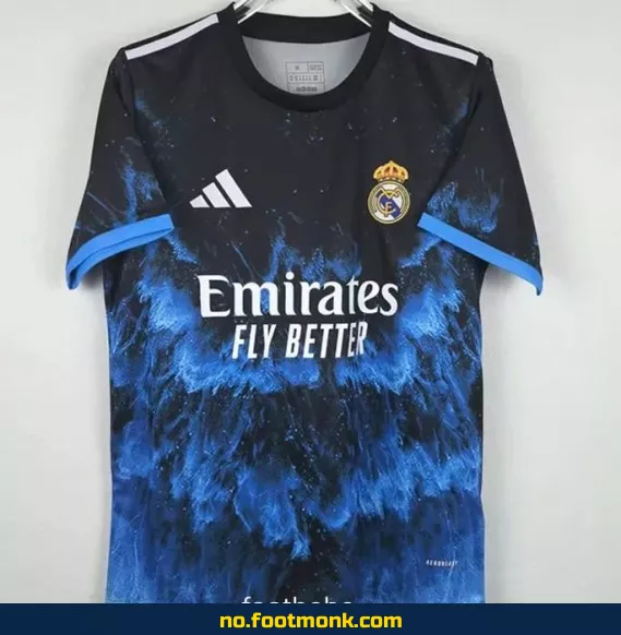Real Madrid 2024/2025 Fotballdrakt – Oseanisk Blå | Offisiell Klubbdrakt | Barn og Voksen | Fotballtrøye med Navn/Trykk | Kjøp Nå