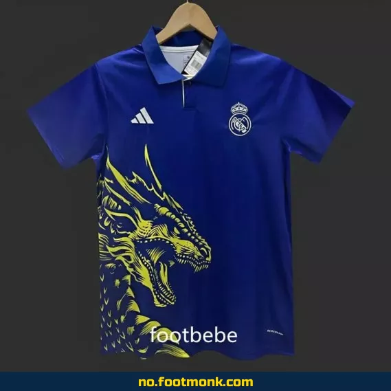 Real Madrid 2024/2025 Fotballdrakt – Gul Dragon Polo – Offisiell Klubbtrøye for Voksne og Barn – Kjøp Nå