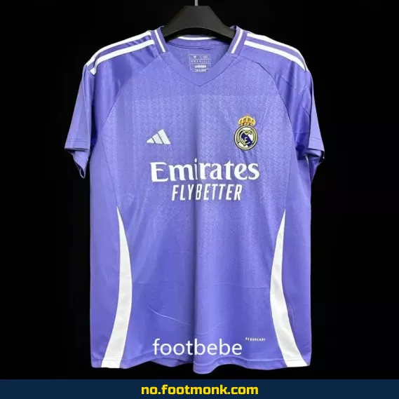 Real Madrid 2024/2025 bortedrakt lilla – Offisiell fotballdrakt for barn og voksne | Kjøp billige fotballdrakter online