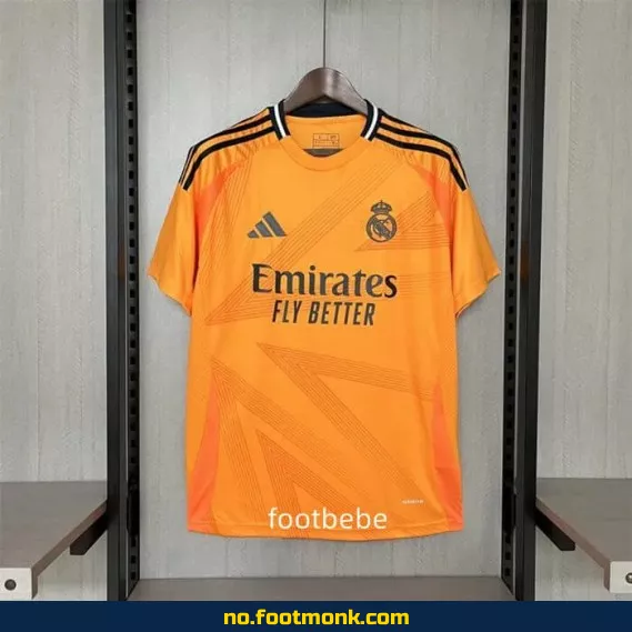 Real Madrid 2024/2025 Orange Fotballdrakt – Offisiell Klubbdrakt for Voksne og Barn | Kjøp Nå