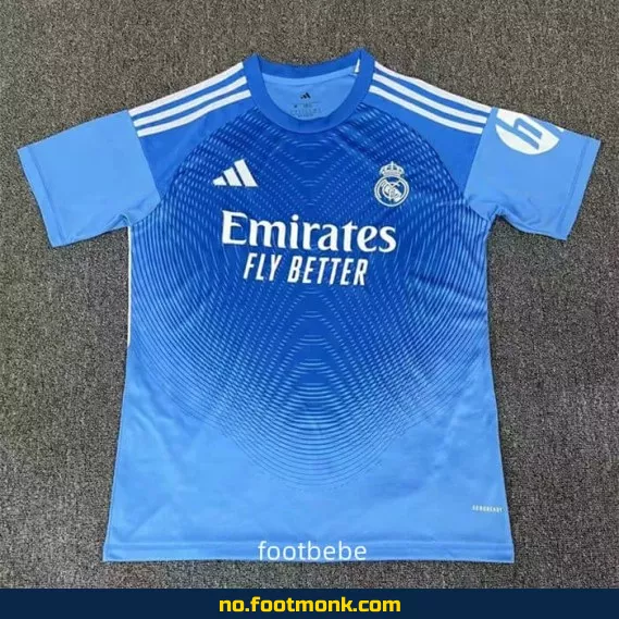 Real Madrid 2025/2026 Keeperdrakt i blå – Offisiell fotballdrakt for barn og voksne | Kjøp billige fotballdrakter online