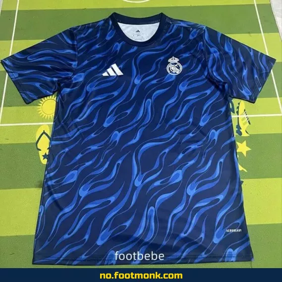 Ekte Real Madrid treningsdrakt 2025-2026 – Blå fotballdrakt for voksne og barn | Kjøp offisiell drakt med navn og trykk | Nettbutikk for fotballklær