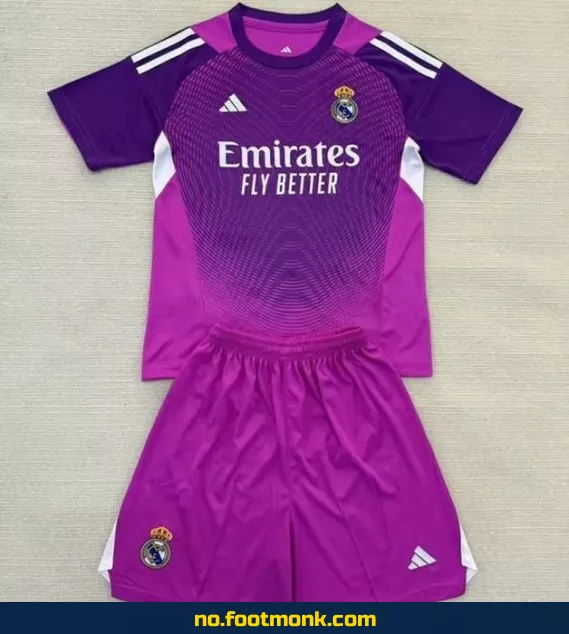 Real Madrid Fotballdrakt for Barn 2025-2026 – Lilla, Offisiell Klubbdrakt | Kjøp Billige Fotballtrøyer Online