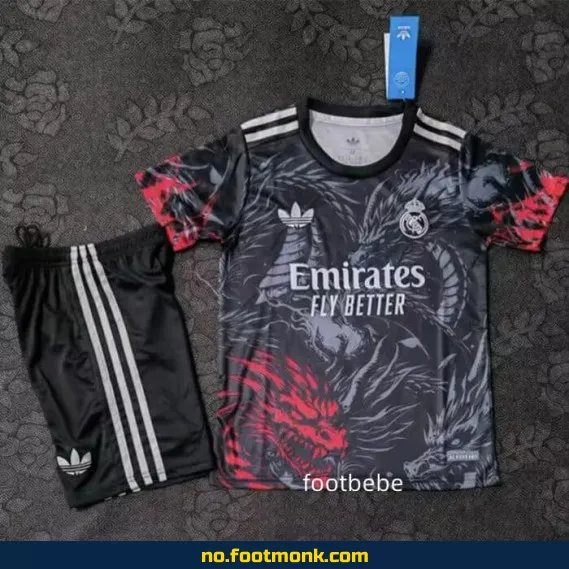 Real Madrid Dragon Fotballdrakt for Barn 2025-2026 – Offisiell Klubbdrakt med Navn