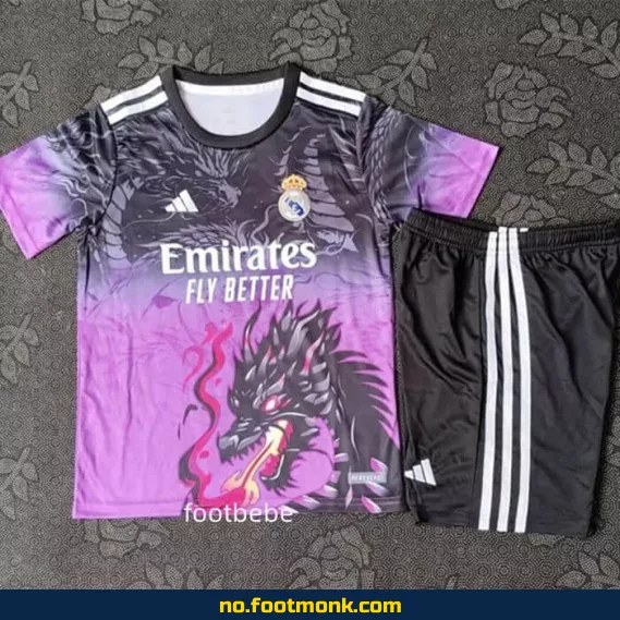 Real Madrid Dragon Violet Fotballdrakt for Barn 2025-2026 – Offisiell Klubbdrakt