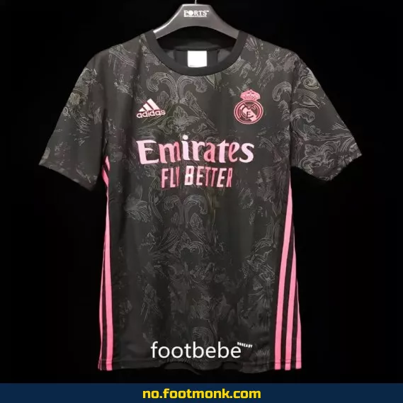 Authentisk Real Madrid Vintage Fotballdrakt 2020/2021 – Tredjedrakt i Svart (Voksen/Barn) – Offisiell Fotballtrøye med Navnetrykk – Kjøp Billige Fotballdrakter Online