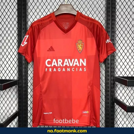 Ekte Real Zaragoza 2024/2025 bortedrakt rød – Offisiell fotballdrakt for voksne og barn – Kjøp billige fotballtrøyer online