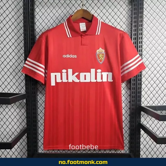 Ekte Real Zaragoza Vintage Fotballdrakt 1995-1996 (Bortedrakt) – Autentisk Fotballtrøye for Voksne og Barn