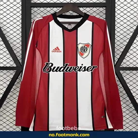River Plate Vintage 2003-2004 Hjemmedrakt Langermet Fotballdrakt – Autentisk Fotballtrøye