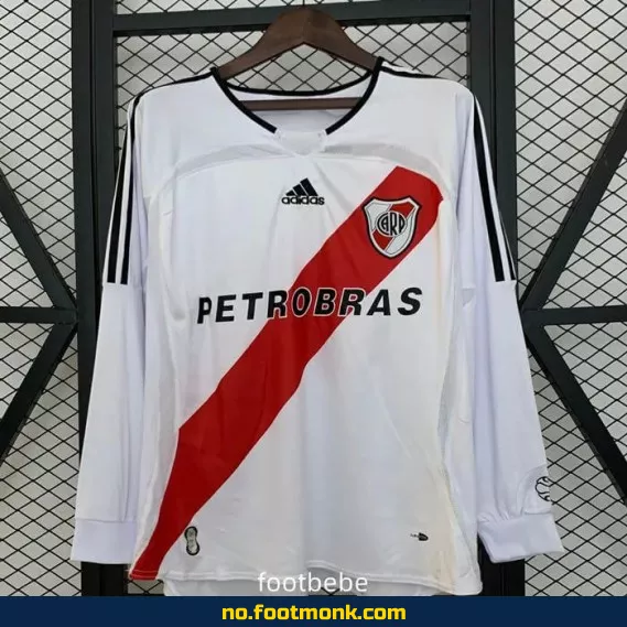 River Plate Vintage 2006-2007 Hjemmedrakt Langermet Fotballdrakt – Autentisk Fotballtrøye