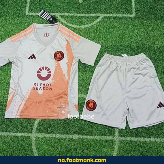 AS Roma Fotballdrakt Barn 2024/2025 Borte – Kjøp Offisiell Klubbdrakt