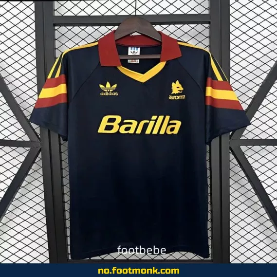AS Roma Vintage Fotballdrakt 1991-1992 (Eksteriør) – Autentisk Fotballtrøye