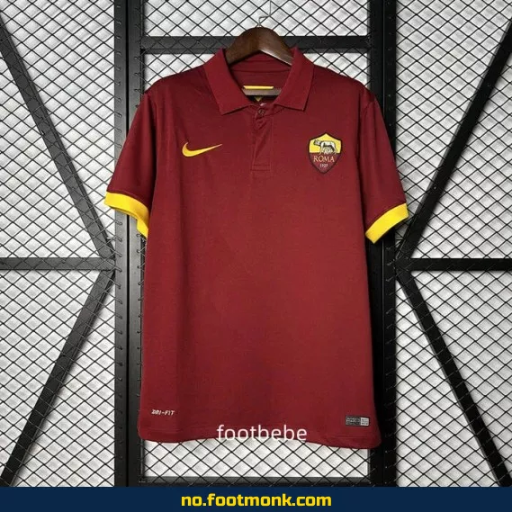 AS Roma Vintage Hjemmedrakt 2014/2015 – Fotballdrakt for Voksne/Barn – Autentisk Klubbtrøye