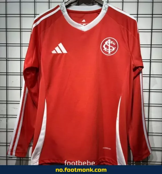 SC Internacional Hjemmedrakt 2025/2026 Langermet Fotballdrakt – Offisiell Klubbtrøye for Voksne og Barn