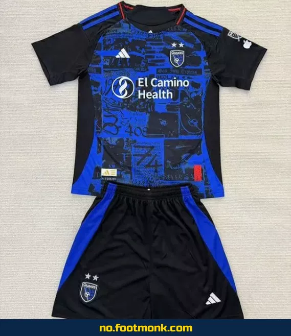 San Jose Earthquakes hjemmedrakt for barn 2025-2026 – Fotballdrakt barn, offisiell drakt, fotballtrøye med navn