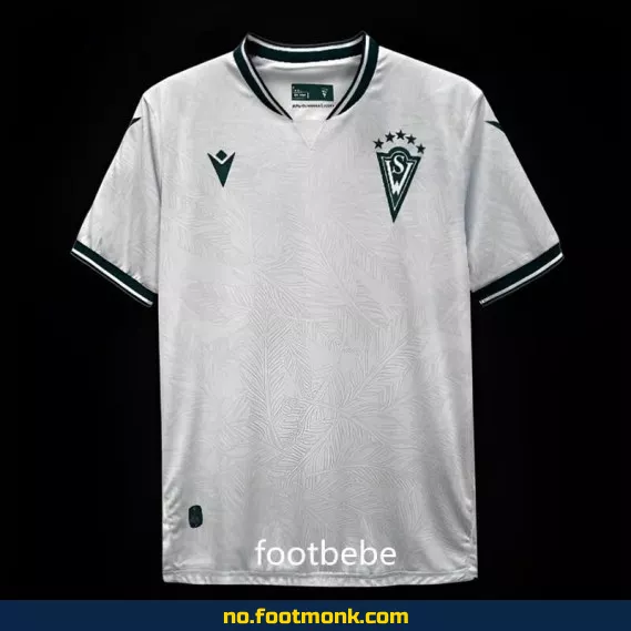 Fotballdrakt Santiago Wanderers 2024/2025 Hjemmebane Hvit – Offisiell drakt, Barn/Voksen, Fotballtrøye med Trykk