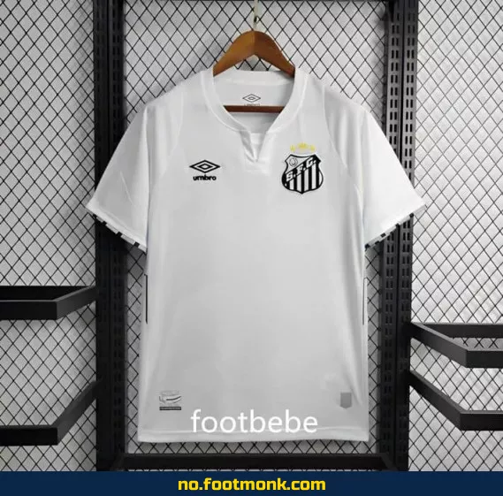 Santos hjemmedrakt 2024/2025 – Hvit fotballdrakt for barn og voksne | Offisiell nettbutikk