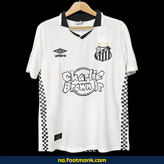 Autentisk Santos vintage fotballdrakt 1992-1993 hjemme – Offisiell fotballtrøye med trykk